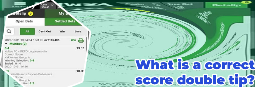 Double correct score fixed match