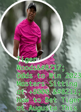 Odds of tiger woods winning the masters